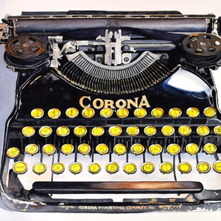 Corona typewriter painting