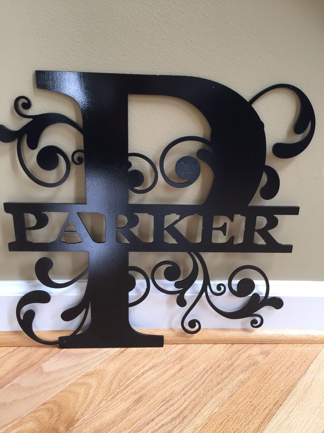 Split Monogram Letter