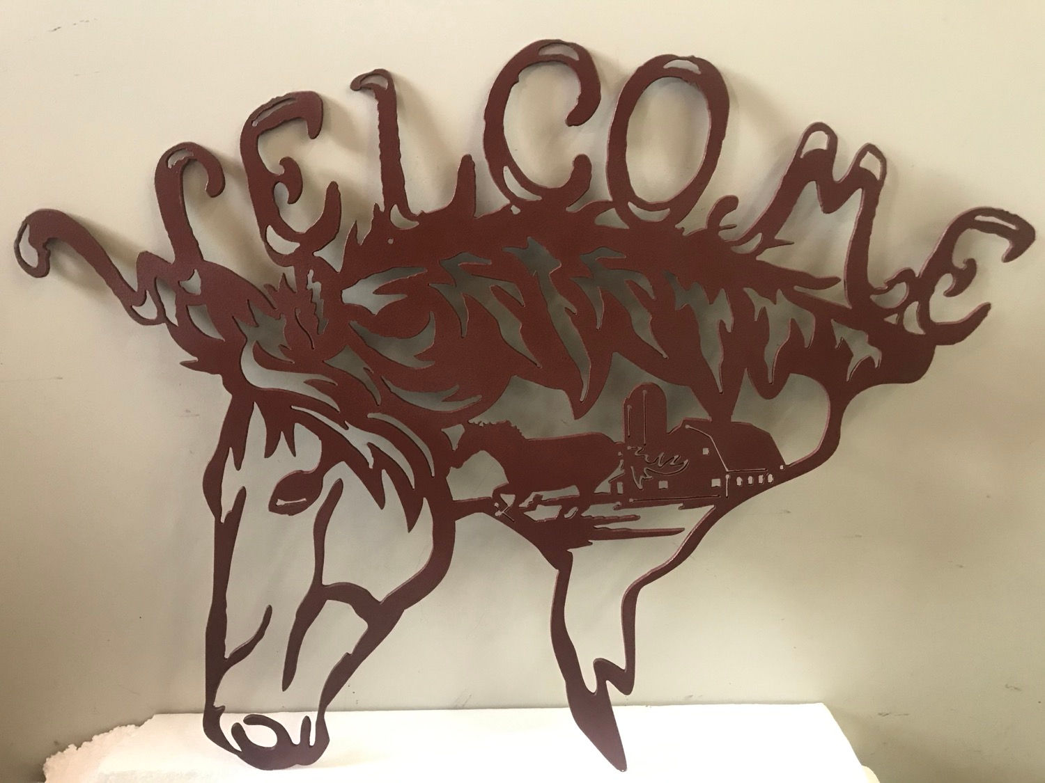 Welcome Horse Sign