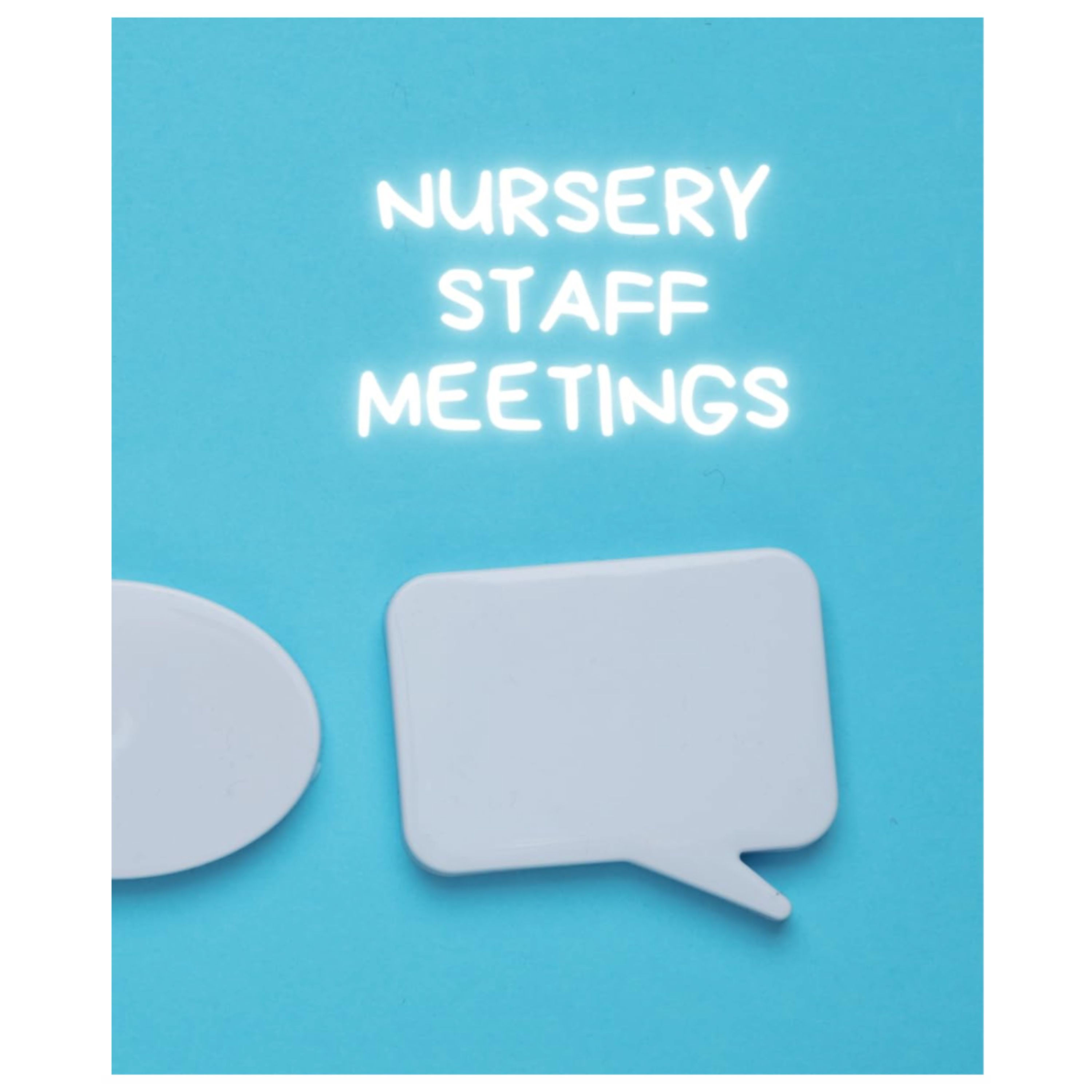Nursery staff meetings notebook | 24 meetings