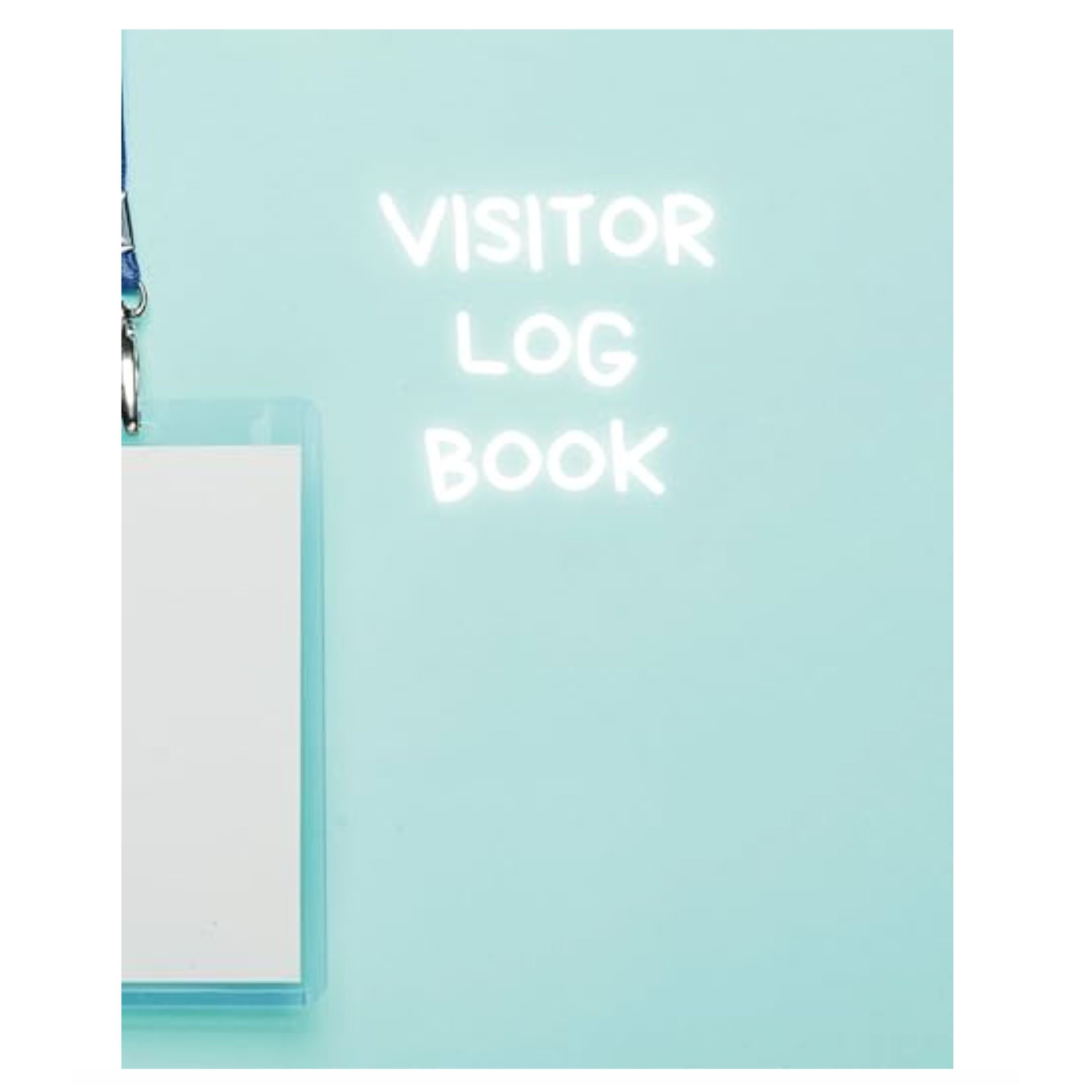 Visitor log book | 8x10 size 100 pages (blue) | guest book