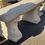 Thumbnail: Cast stone bench with plinths and tulip planter