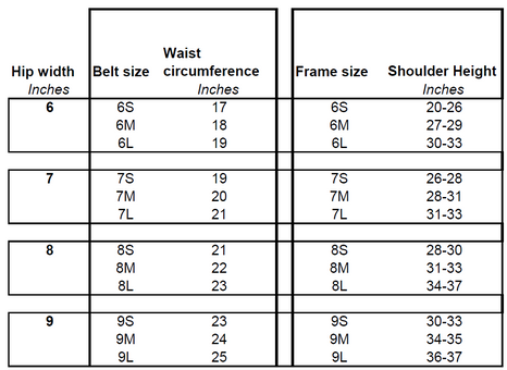 Size Charts