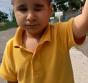 5-year-old boy close up of his face
