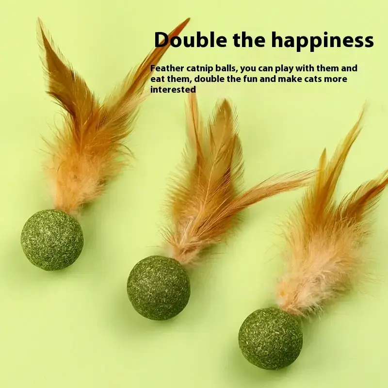 Thumbnail: Catnip Feather Mint Ball