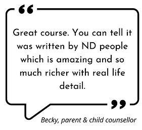 Quote by training attendee saying "Great course. You can tell it was written by ND people which is amazing and so much richer with real life detail"