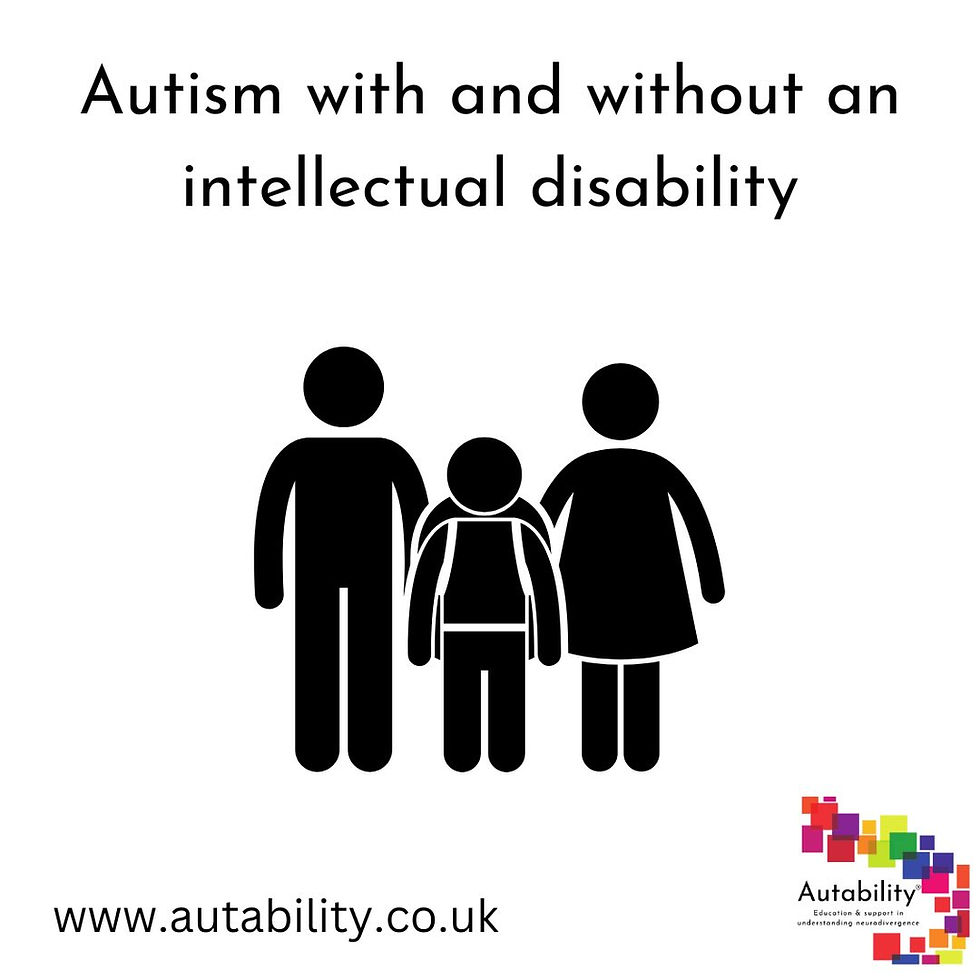 Autism With & Without Intellectual Disability