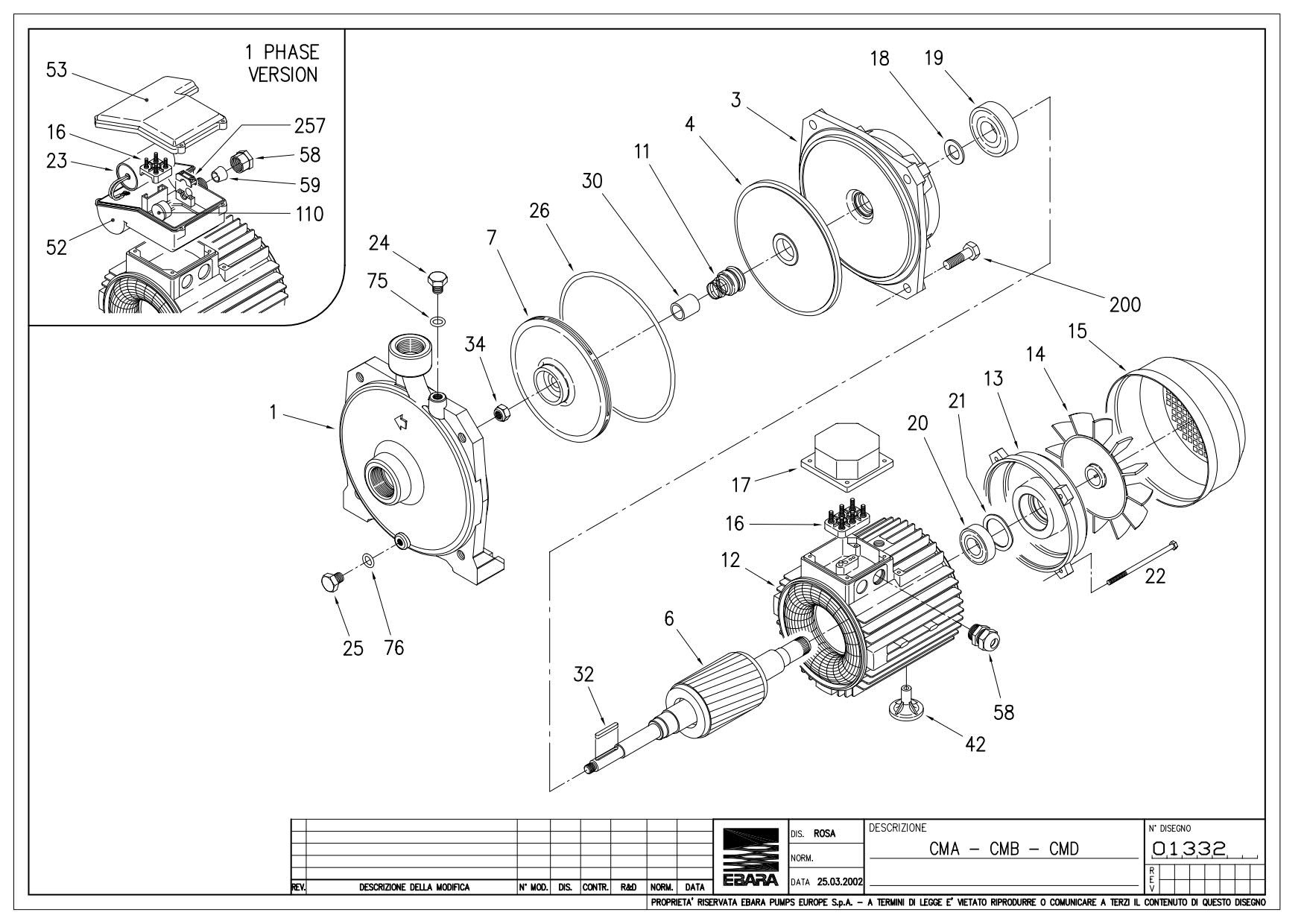 EBARA Impeller Model 240150523