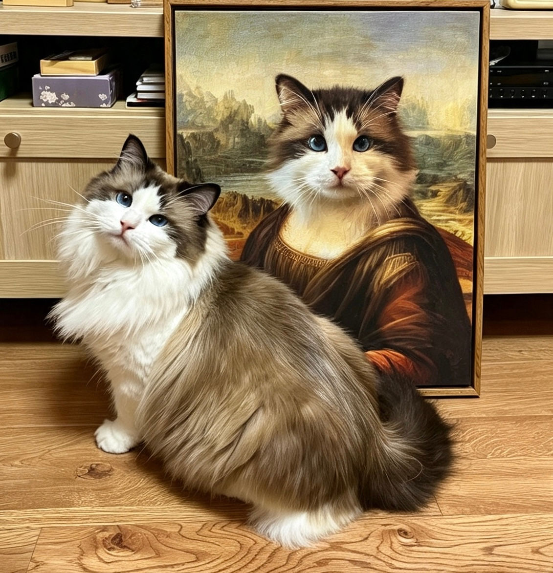 Creative & Whimsical Custom Pet Portrait Canvas Print