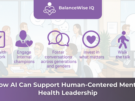 How AI Can Support Human-Centered Mental Health Leadership