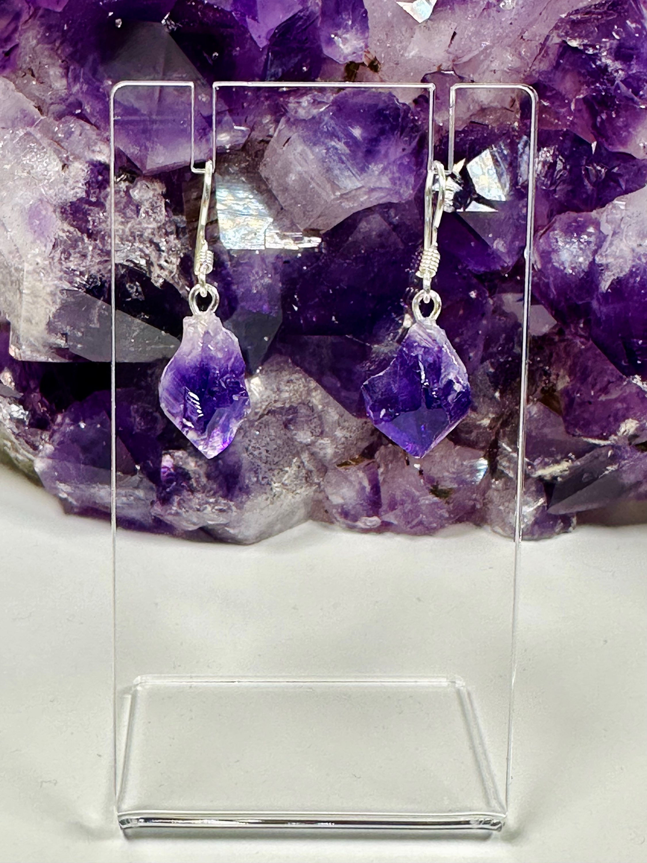 Amethyst Sterling Silver Earrings 