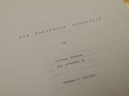 A fost descoperit un manuscris a lui  Anthony Burgess, o continuare a romanului "Portocala mecanică"