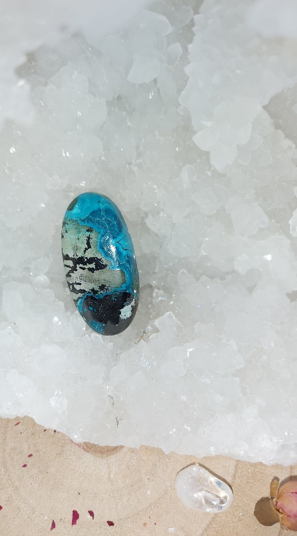Miniature : CHRYSOCOLLE - Cabochon Ovale 06