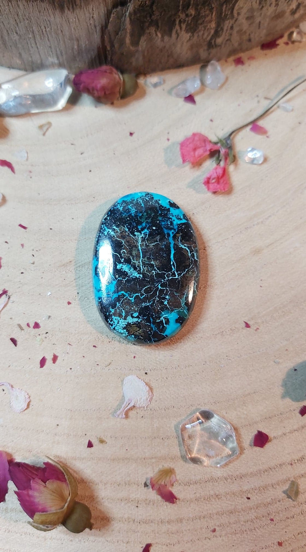 Miniature : CHRYSOCOLLE - Cabochon Ovale 02
