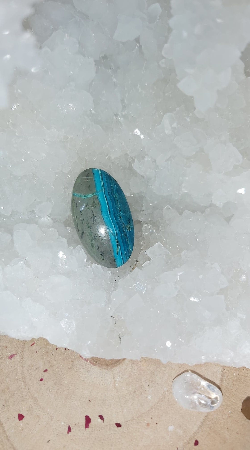 Miniature : CHRYSOCOLLE - Cabochon Ovale 04