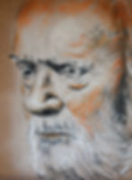 Josef - 2017 - Pastel et fusain sur panneau - 60 x 80 cm
