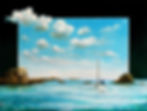 Rentrer au port - 2023 - Huile sur MDF 6 mm - 80 x 60 cm