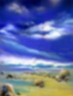 L'heure bleue - 1995 - Pastel sur Canson - 50 x 65 cm