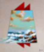 Ressac - 2022 - Huile sur toile - 38 x 46 cm