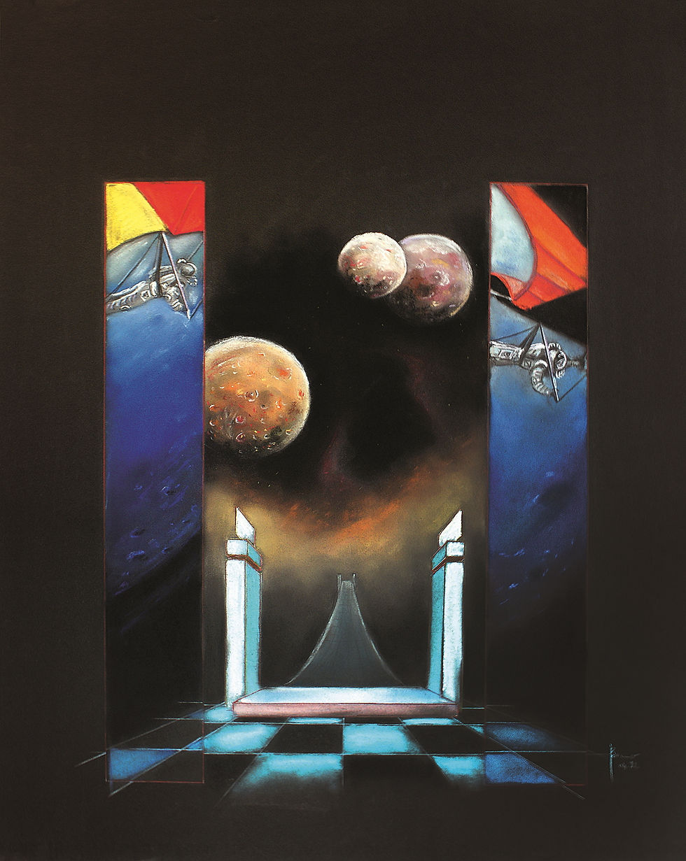 Delta passerelle - 1992 - Pastel - 50 x 65 cm