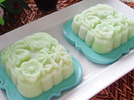 Cách làm bánh dẻo lá dứa nhân đậu xanh