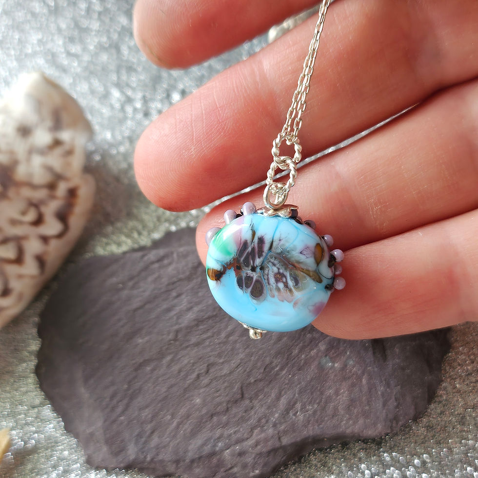 Thumbnail: Tree of Life Glass Earrings