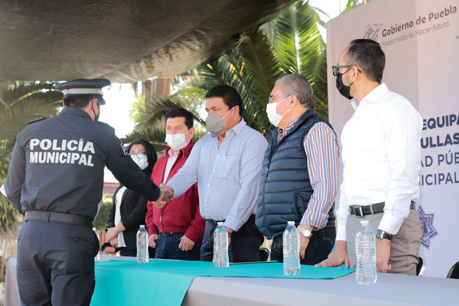 SIN DISTINGOS, GOBIERNO DE BARBOSA HUERTA APOYA A MUNICIPIOS PARA REFORZAR SEGURIDAD