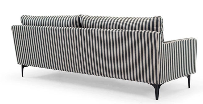 Miniaturebillede: Sofa Anna, stribet, sort, beige / Sofa Anna, striped, black, beige