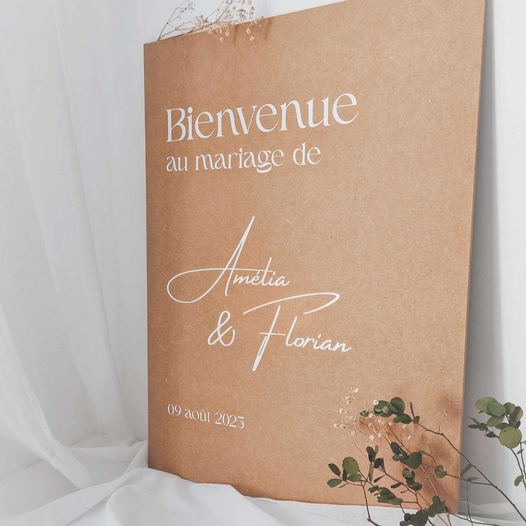 Panneau de Bienvenue personnalisée