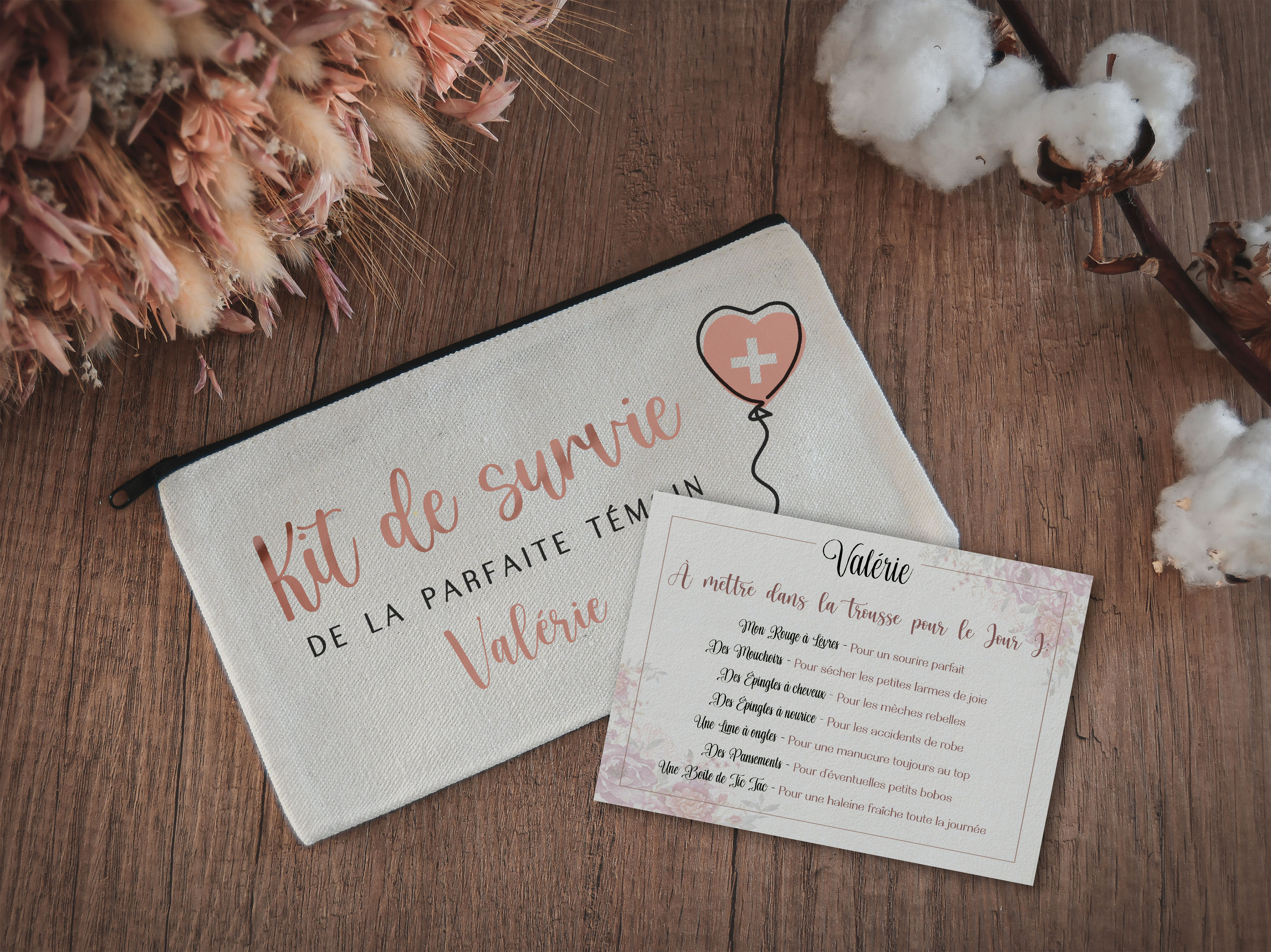 KIT DE SURVIE Témoin ou Mariée