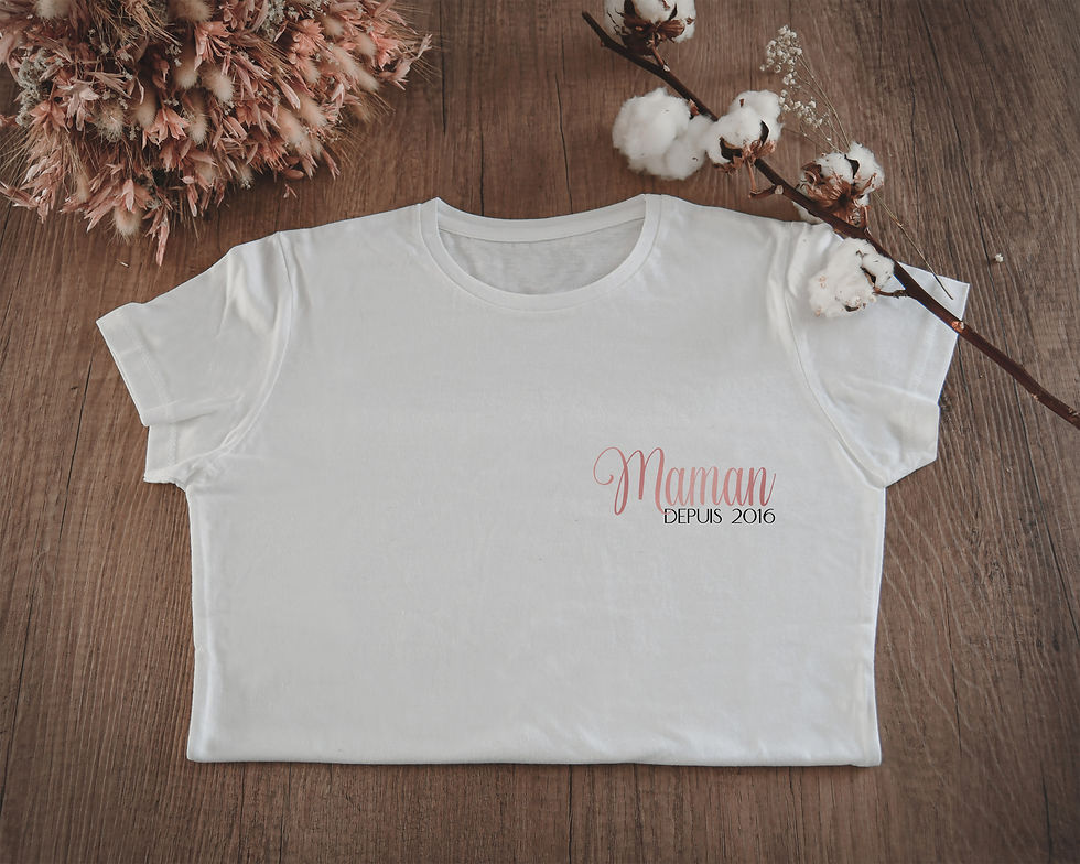 T-shirt blanc Maman