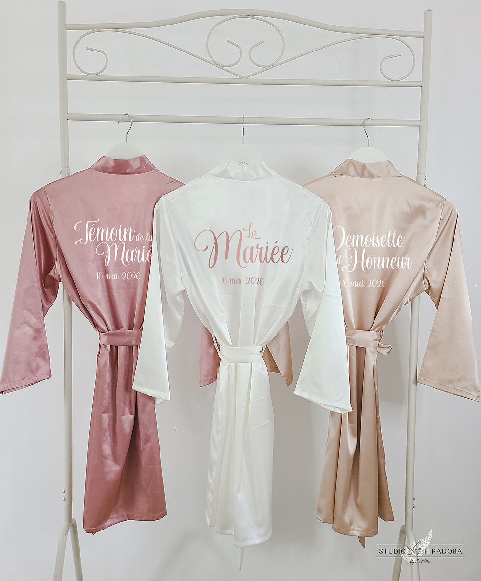 Miniature : PEIGNOIR Mariage personnalisé