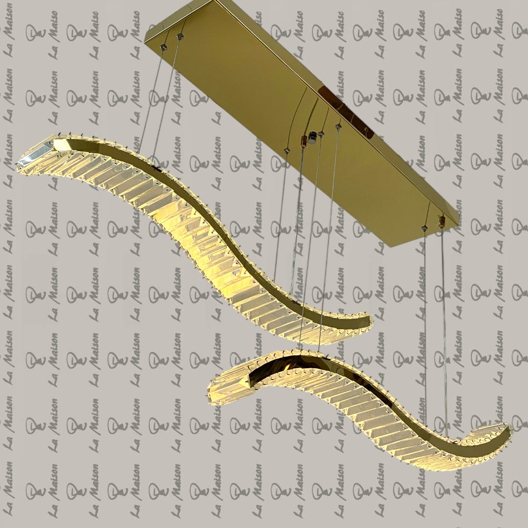 نجفه ليد كريستال موجه ثنائى