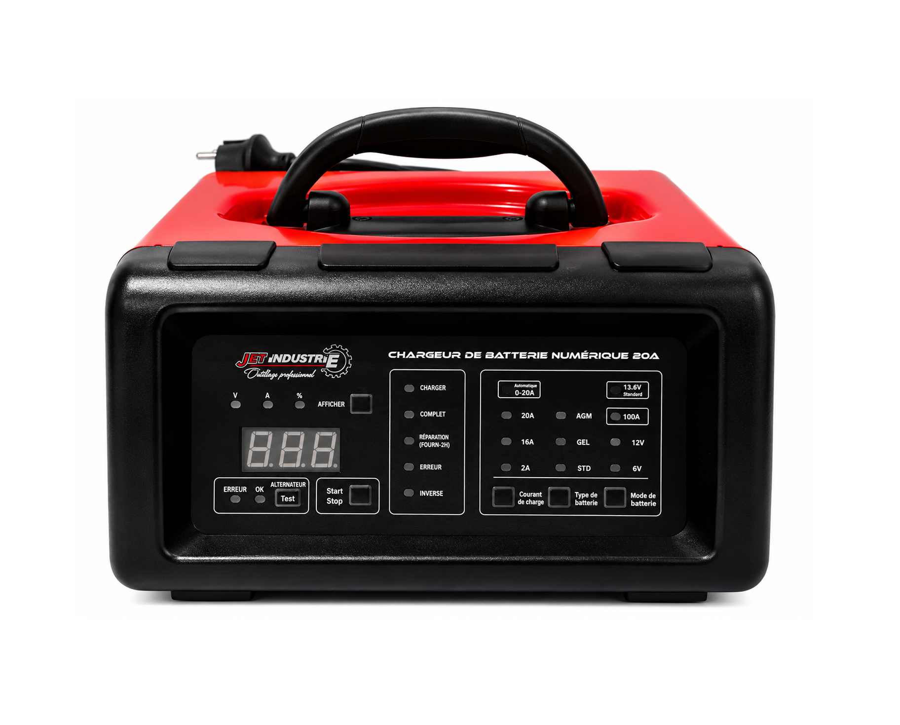 CHARGEUR DE BATTERIE 6V-12V  20A JET INDUSTRIE