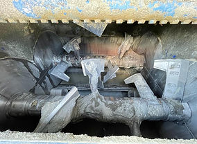 Harden Cement on Mixer Blades