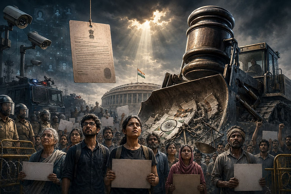 నిరసనలపై లీగల్ ‘బుల్డోజర్ ’