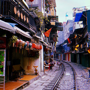 Calle del tren de Hanoi