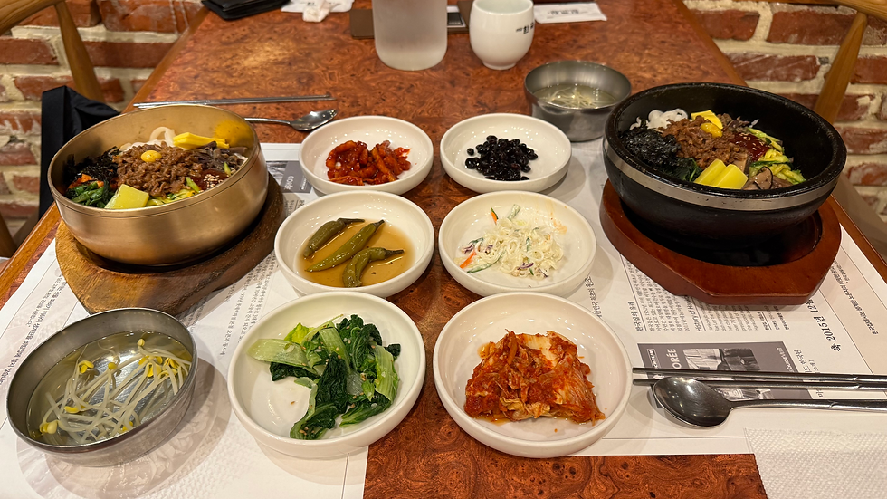 Bibimbap en Hankook Jib