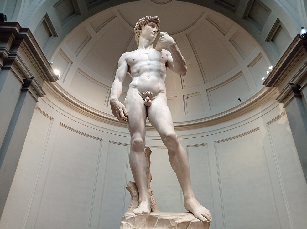 El David de Miguel Ángel en la Galería de la Academia