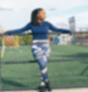 Blue Fatigue Leggings