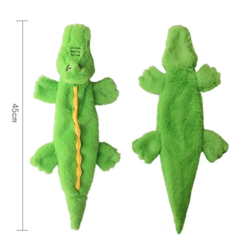 Thumbnail: Funny Simulated Animal No Stuffing Dog Toy with Squeakers Durable Stuffingless P