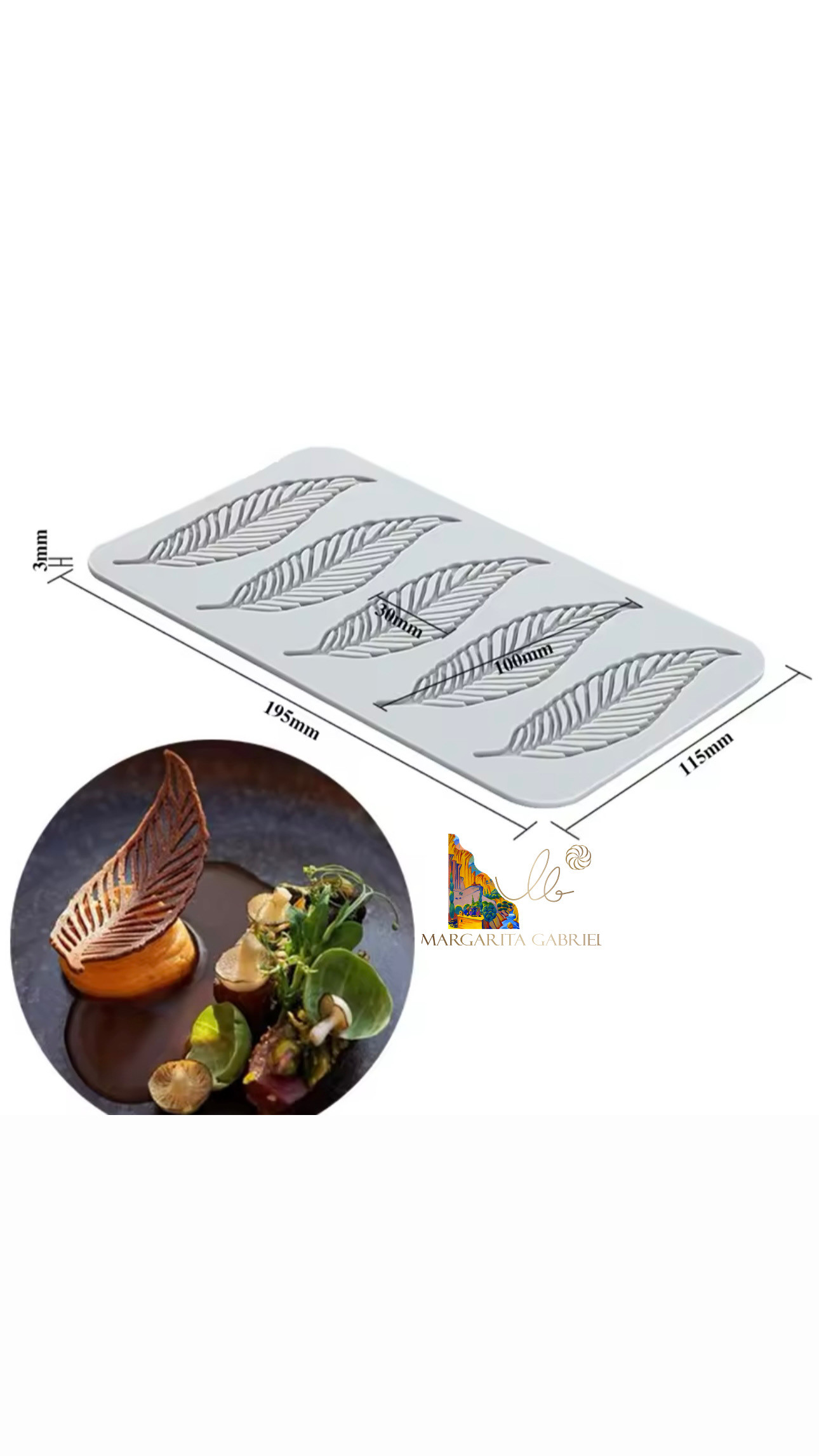 Silicone Lace Mat Leaf