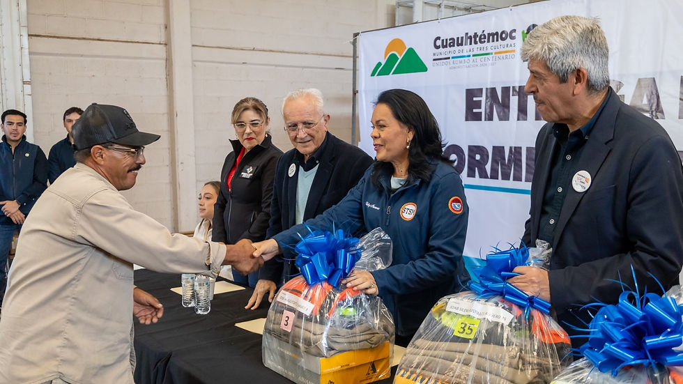 Entregan uniformes a personal operativo del Municipio de Cuauhtémoc