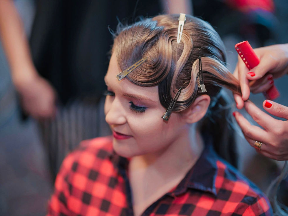 HAIRSTYLE FOR ATYPIC BEAUTY GALA FASHION SHOW FOR PEOPLE WITH DISABILITIES