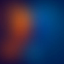 Logo erstellen lassen KI; Logo KI erstellen lassen; Logo Design Agentur Abstrakte Gehirnhälften in leuchtend orange und blau.