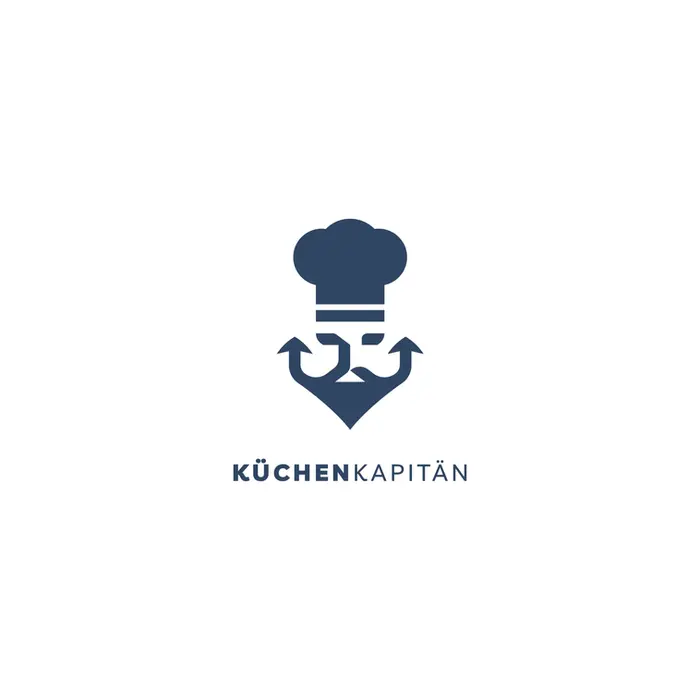 Küchenkapitän Logo Design, Gastronomie Logo anfertigen lassen, Logo design agentur, Proportio Divina Design by Alex