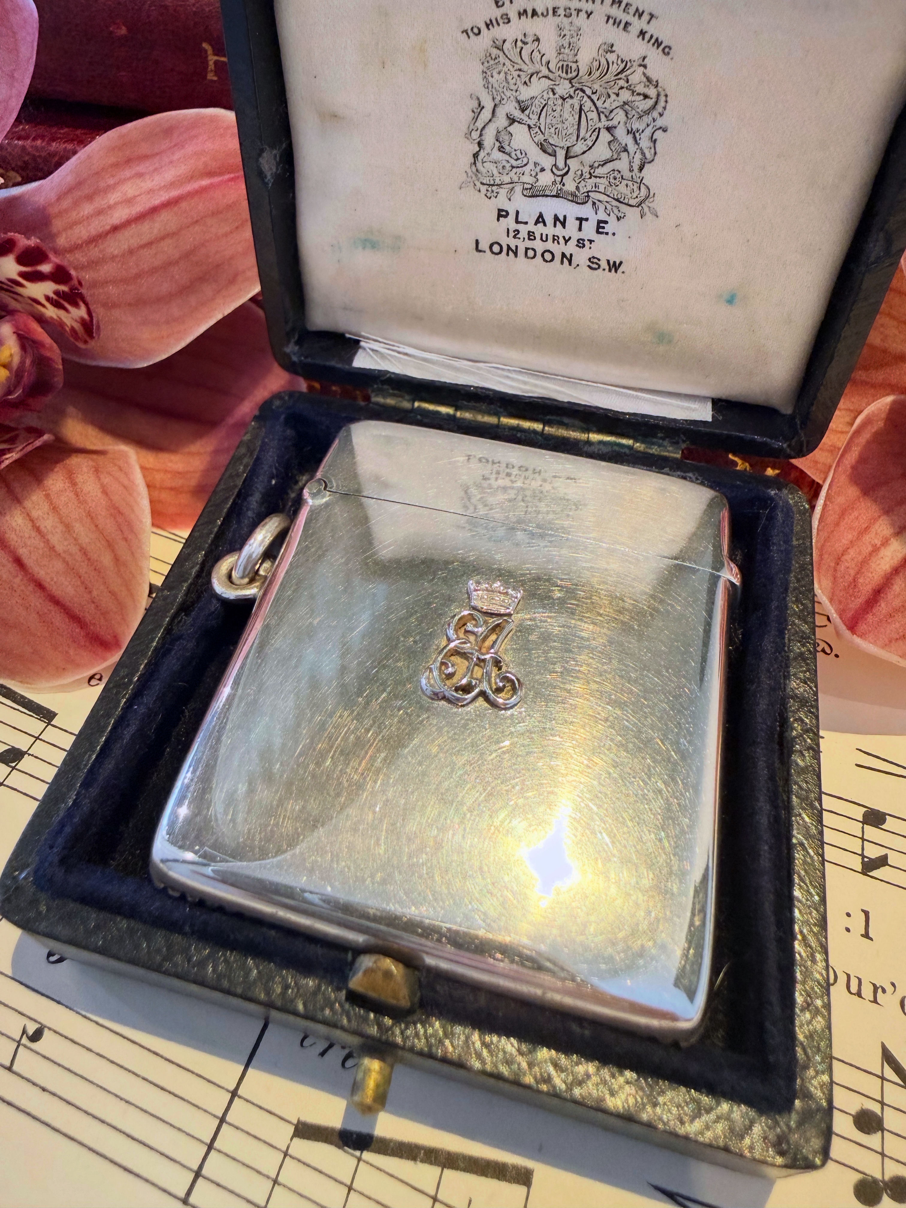 A Rare Royal Collectible Sterling Silver Vesta Case
