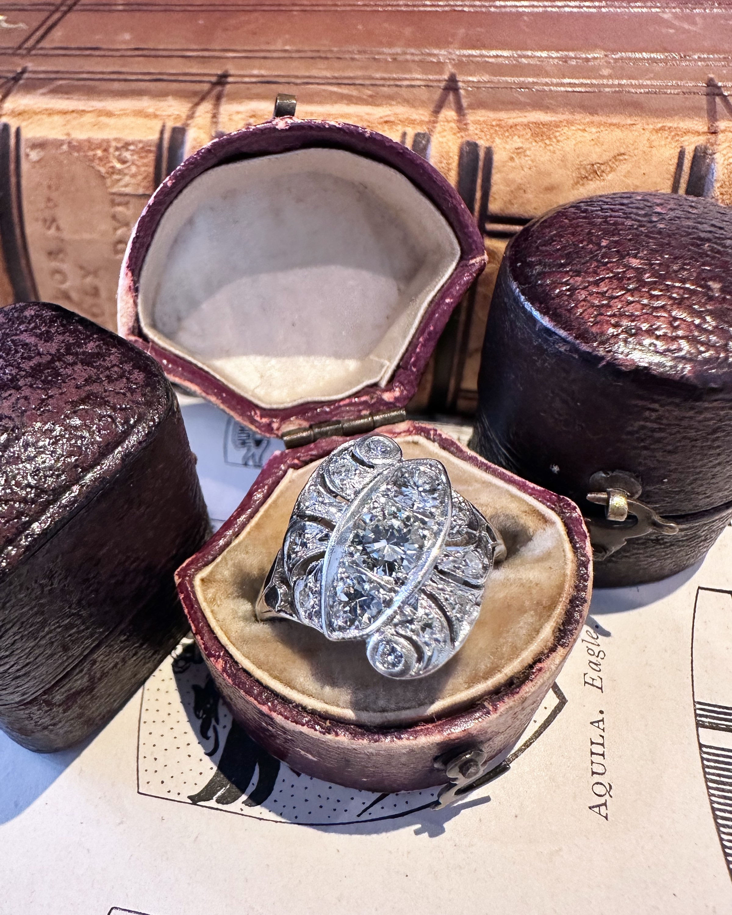 A Vintage Platinum and Diamond Ring 