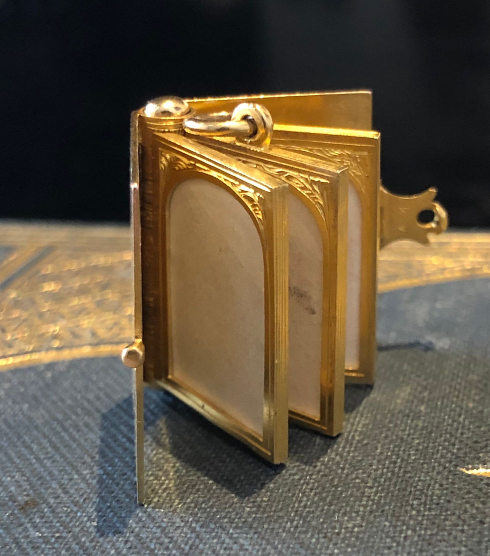 Thumbnail: Rare 15ct book locket
