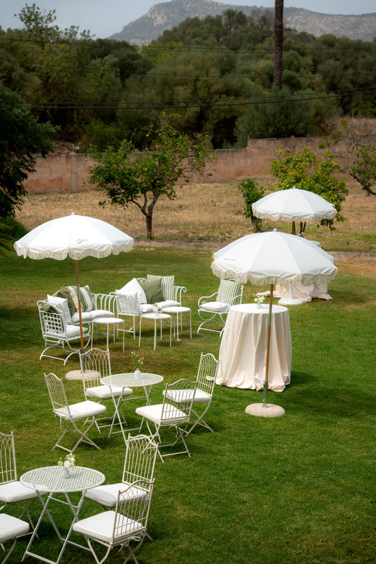 Wedding welcome drinks setup Son Julia Mallorca